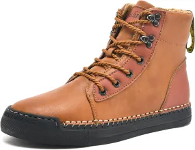 Men's Boots Leather Casual Work Hiking Shoes Chelsea Chukka Stylish Retro Classic