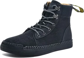Men's Boots Leather Casual Work Hiking Shoes Chelsea Chukka Stylish Retro Classic