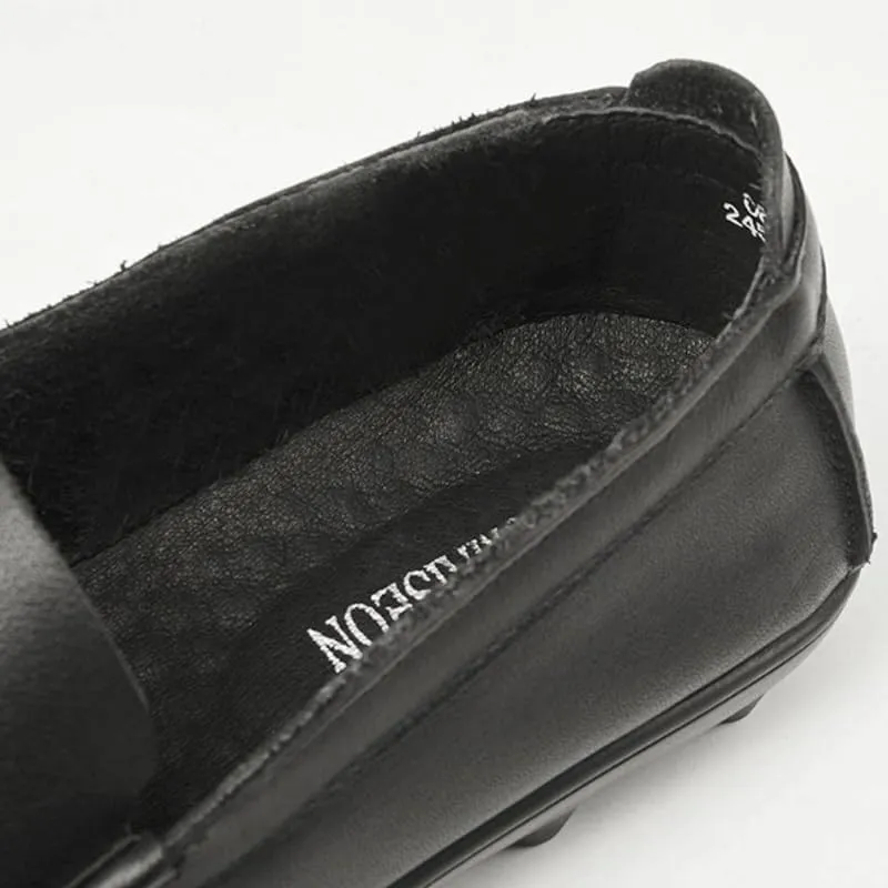 Men's Casual Genuine Leather Flats Soft Driving Walking Loafer Shoes for Daily Walking Business Shoes