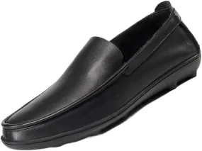 Men's Casual Genuine Leather Flats Soft Driving Walking Loafer Shoes for Daily Walking Business Shoes