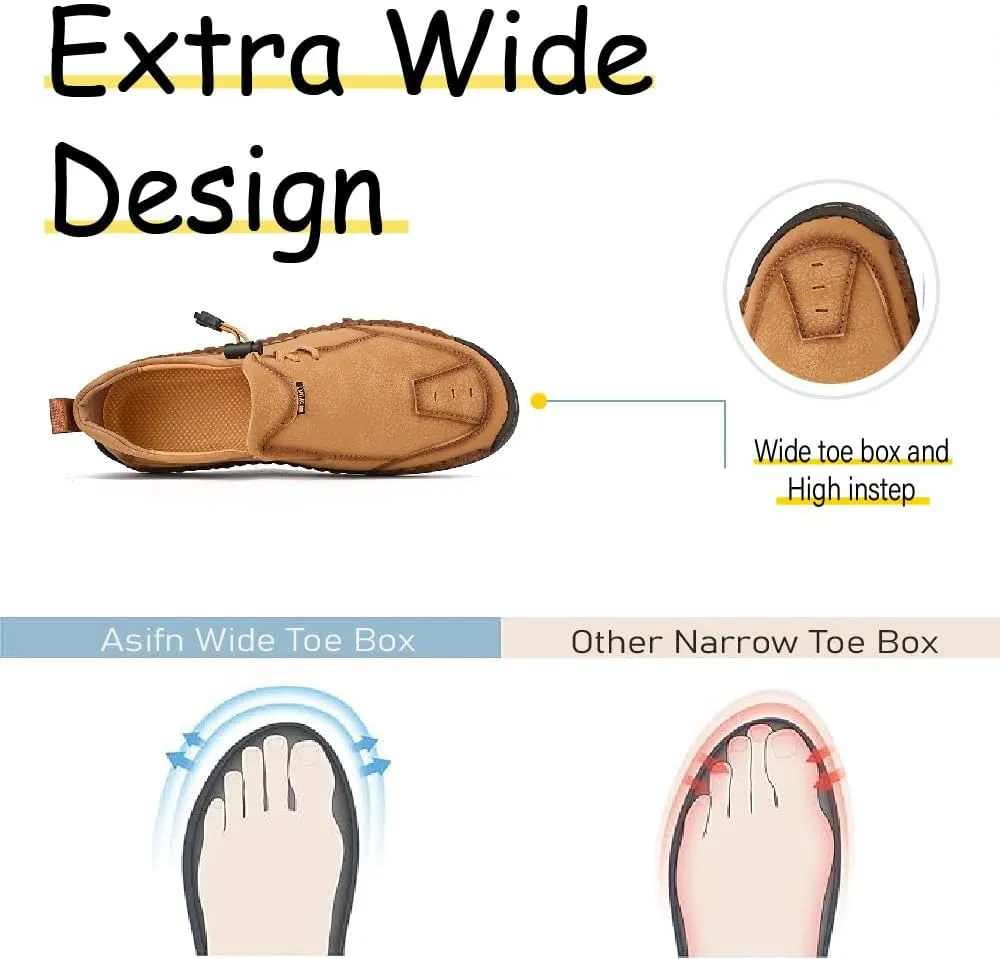 Mens Casual Loafers Lightweight Walking Shoes Slip Resistant Driving Shoes Comfortable Fashion Oxford Shoes