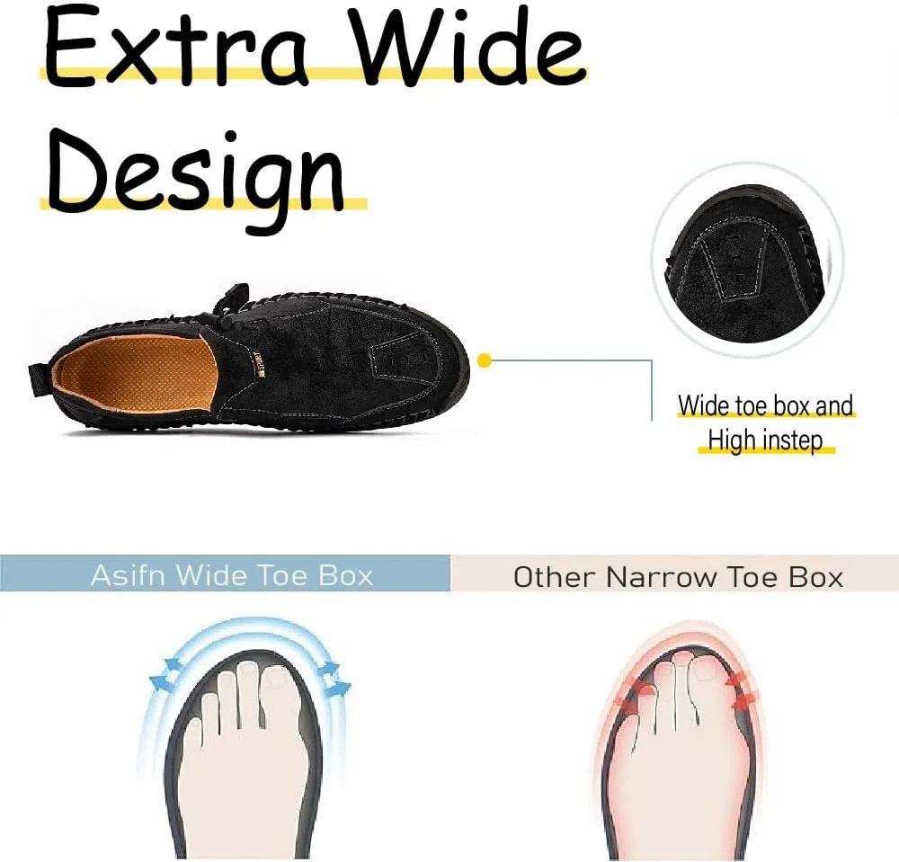 Mens Casual Loafers Lightweight Walking Shoes Slip Resistant Driving Shoes Comfortable Fashion Oxford Shoes