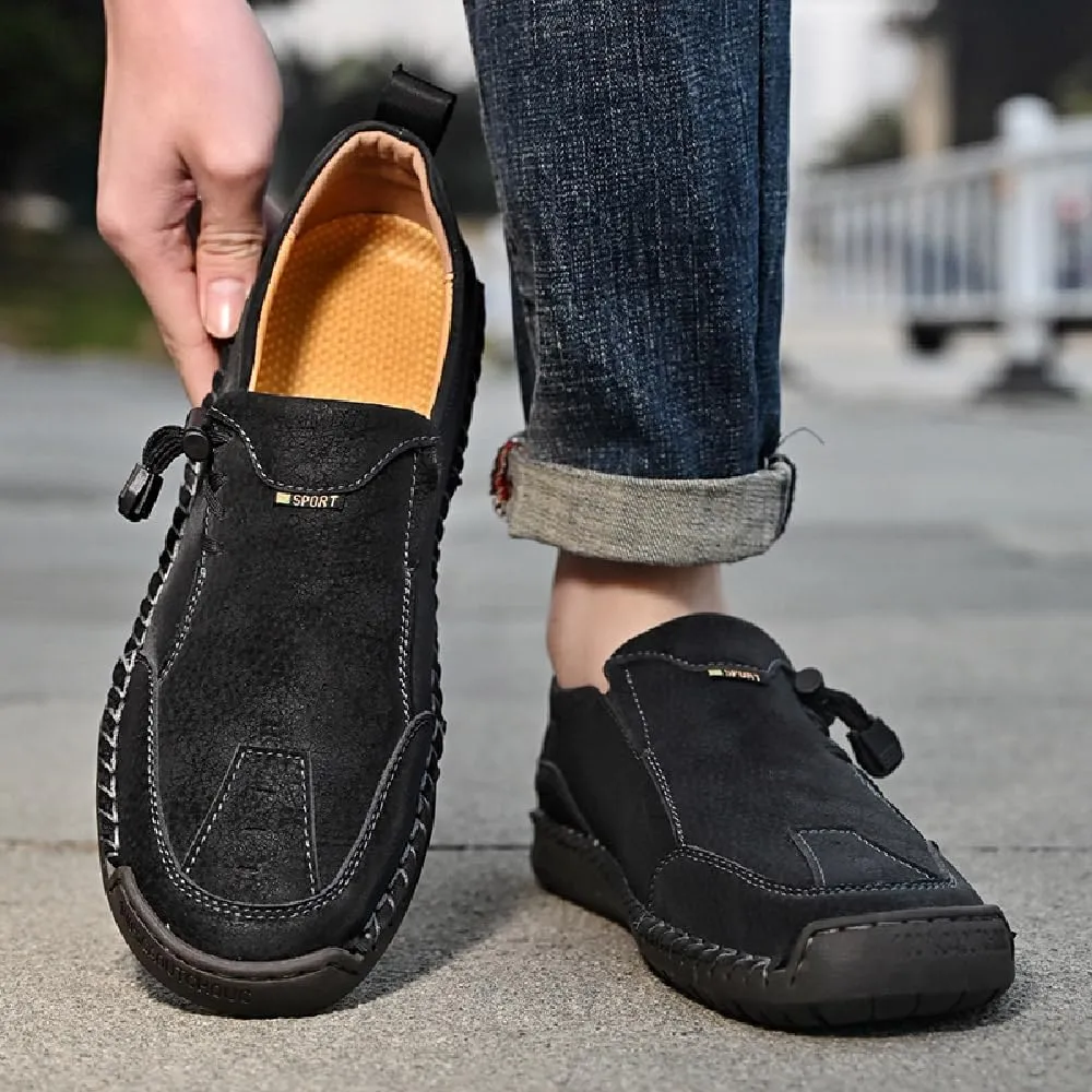 Mens Casual Loafers Lightweight Walking Shoes Slip Resistant Driving Shoes Comfortable Fashion Oxford Shoes