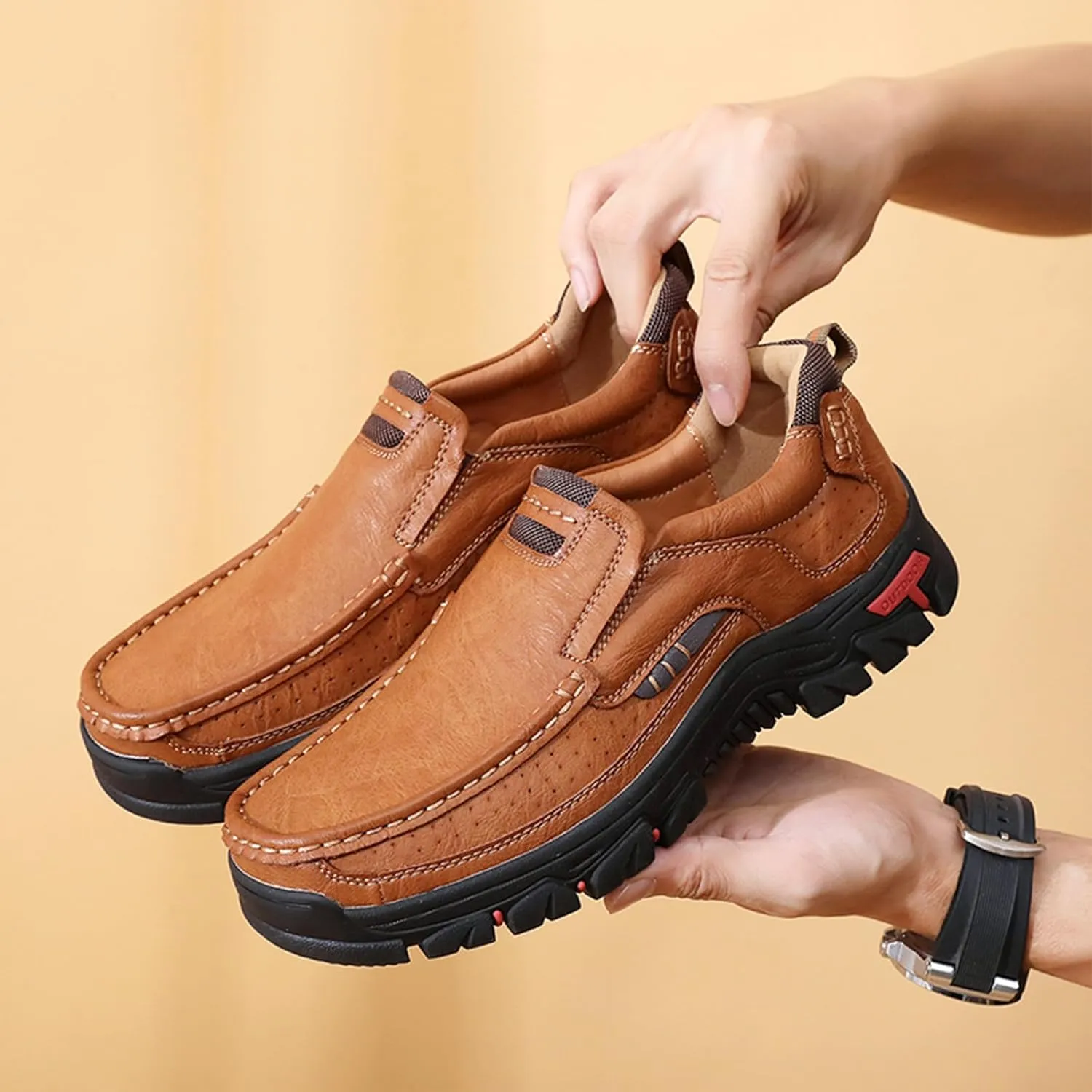 Men's Casual Penny Loafers Comfort Sofft Moccasins Platform Anti-Slip Slip On Walking Shoes for Work, Driving, Partying and Walking