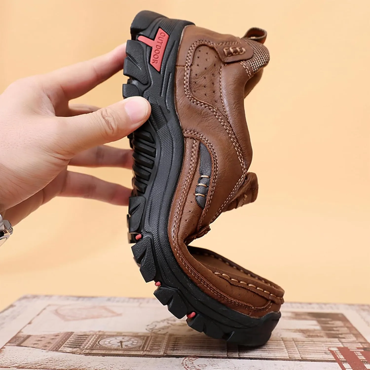 Men's Casual Penny Loafers Comfort Sofft Moccasins Platform Anti-Slip Slip On Walking Shoes for Work, Driving, Partying and Walking
