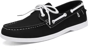 Men's Casual Slip - On Boat Shoes: Work - Ready, Moc - Toe Style for Comfortable Daily Walking.