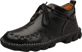 Mens Casual Sneakers Leather Shoes Mens Running Shoes Tennis Sneakers Walking Slip on Athletic Breathable Sport Shoe