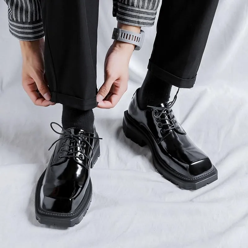 Men's Casual Walking Shoes Office Flats Mens Leather Fashion Oxford Shoes
