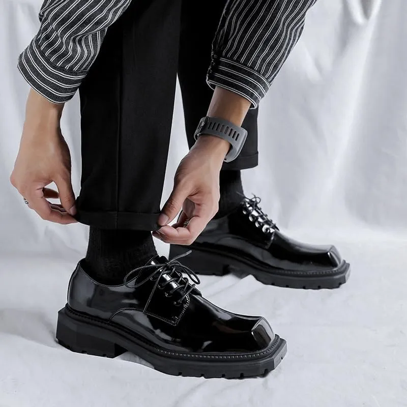 Men's Casual Walking Shoes Office Flats Mens Leather Fashion Oxford Shoes