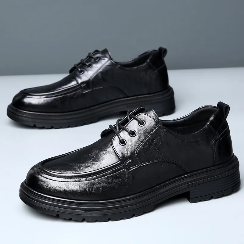 Men's Classic Business Dress Shoes Mens Lace-up Patent Leather Tuxedo Shoes Comfort Soft Men Derby Shoes(7)