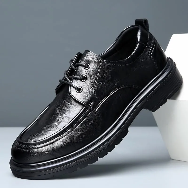 Men's Classic Business Dress Shoes Mens Lace-up Patent Leather Tuxedo Shoes Comfort Soft Men Derby Shoes(7)