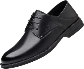 Men's Classic Lace-Up Dress Shoes Patent Leather Retro Comfortable Business Oxford Shoes Wedding Office Loafers Shoes