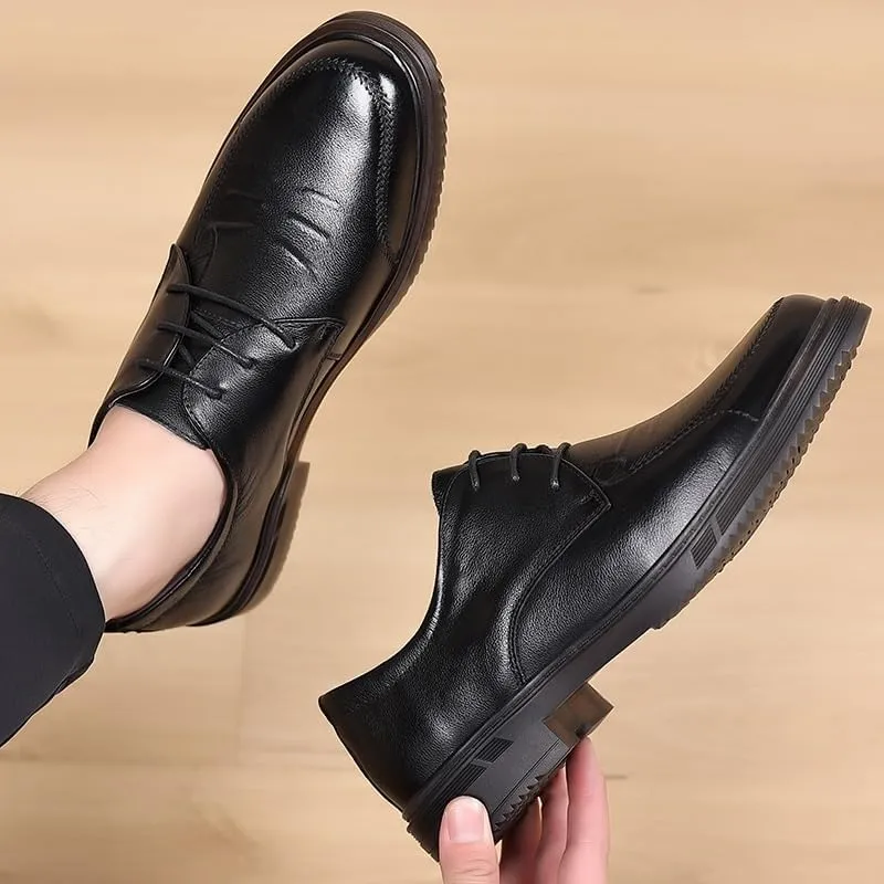 Men's Classic Oxfords Shoes Mens Fashion Lace-up Patent Leather Tuxedo Shoes