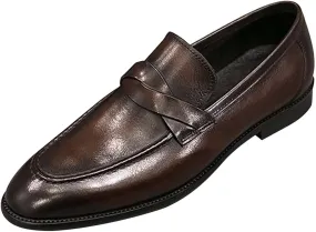 Men's Dress Shoes Size 13 Mens Shoes Classic Business Leather Shoes Fashion Casual Solid Color Set Brown Dress Shoes