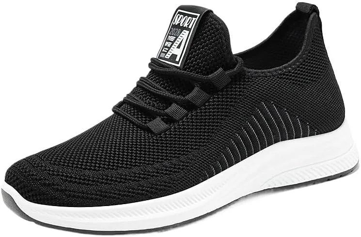 Men's Dress Sneakers Lightweight Mesh Breathable Tennis Shoes Comfortable Casual Walking Shoes