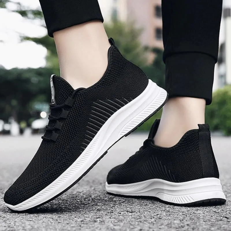 Men's Dress Sneakers Lightweight Mesh Breathable Tennis Shoes Comfortable Casual Walking Shoes