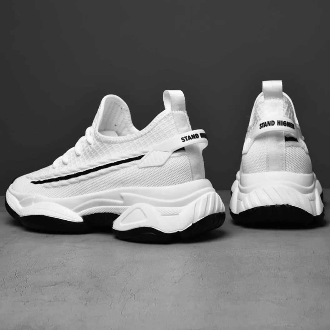 Men's Elevator Shoes Sneakers 3 inch Hidden Height Increase Breathable Lightweight Athletic Casual Shoes for Men