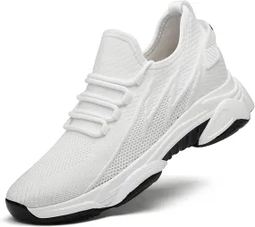 Men's Elevator Sneakers 3 inch Hidden Height Increase Breathable Mesh Lightweight Athletic Casual Shoes for Men