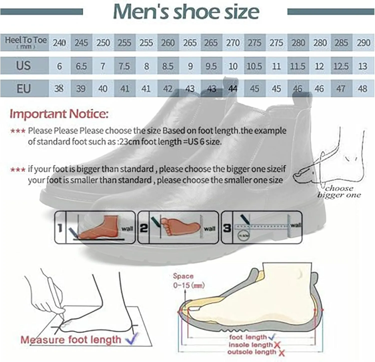 Men's Fur Lined Warm Elastic Slip-on Chelsea Ankle Boots Fashion Round Toe Mid-Top Dress Boots Casual Non Slip Lug Sole Winter Booties