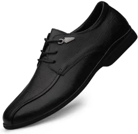 Men's Genuine Leather Oxford Shoes Men Modern Low Top Pointed Toe Tuxedo Derby Shoes Lace Up Casual Business Suit Tuxedo Shoes