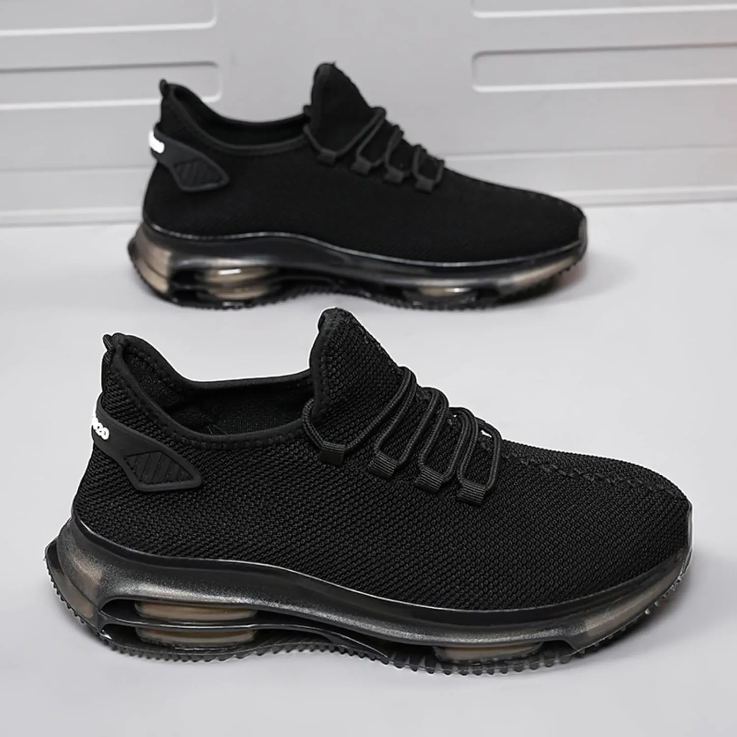 Men's Lightweight Double - air Cushion Walking, High - Elasticity Running Shoes, Workout Shoes, Breathable Mesh Fashion Casual Sneakers