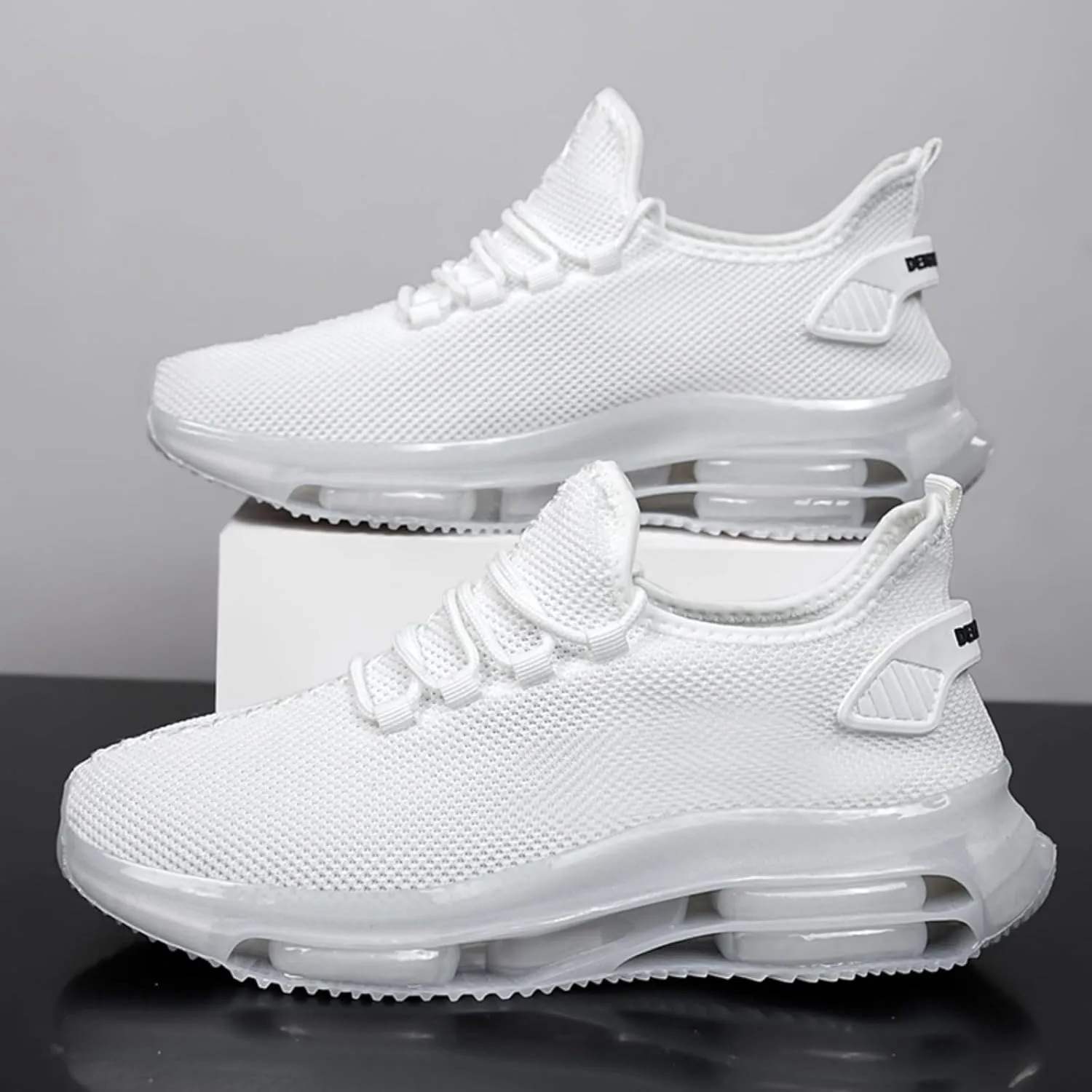 Men's Lightweight Double - air Cushion Walking, High - Elasticity Running Shoes, Workout Shoes, Breathable Mesh Fashion Casual Sneakers