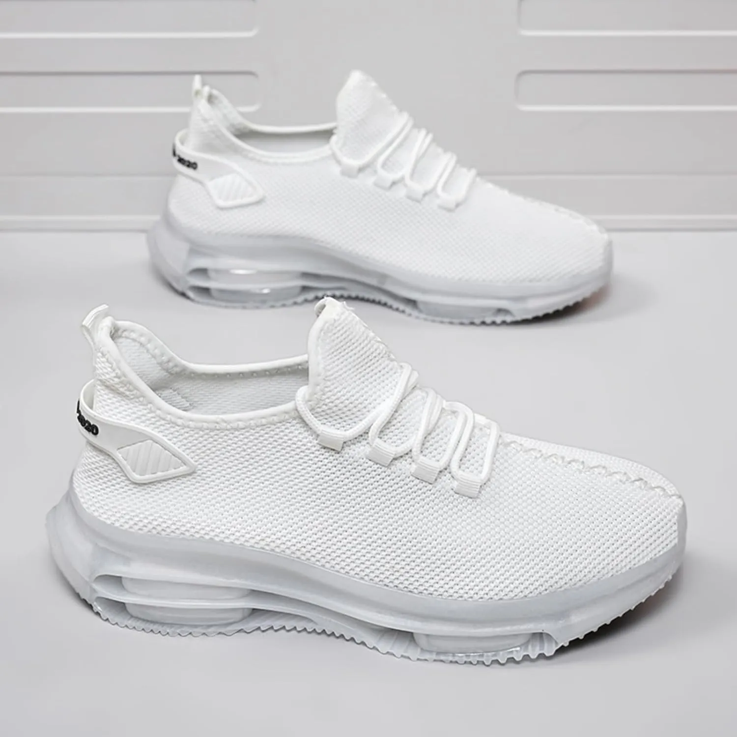 Men's Lightweight Double - air Cushion Walking, High - Elasticity Running Shoes, Workout Shoes, Breathable Mesh Fashion Casual Sneakers