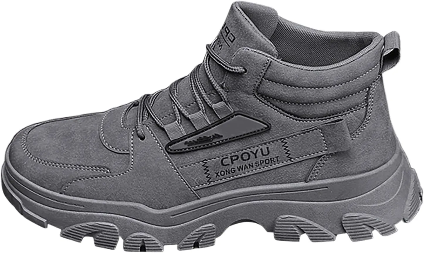 Mens Loafers & Slip-Ons Men Fashion Walking Sneakers Non Slip Work Shoes Comfortable Leather Casual Athletic