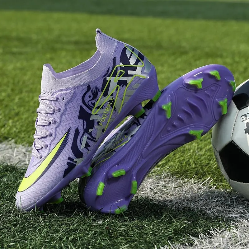 Men's Low Top AG/FG Football Sports Soccer Cleats Professional Training Shoes Non-Slip Wear Resistant Football Shoes Outdoor Indoor Futsal TF Turf Cleats