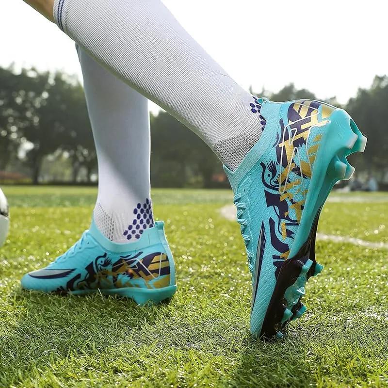 Men's Low Top AG/FG Football Sports Soccer Cleats Professional Training Shoes Non-Slip Wear Resistant Football Shoes Outdoor Indoor Futsal TF Turf Cleats
