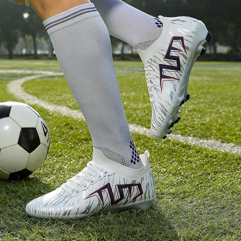 Men's Low Top AG/FG Football Sports Soccer Cleats Professional Training Shoes Non-Slip Wear Resistant Football Shoes Outdoor Indoor Futsal TF Turf Cleats