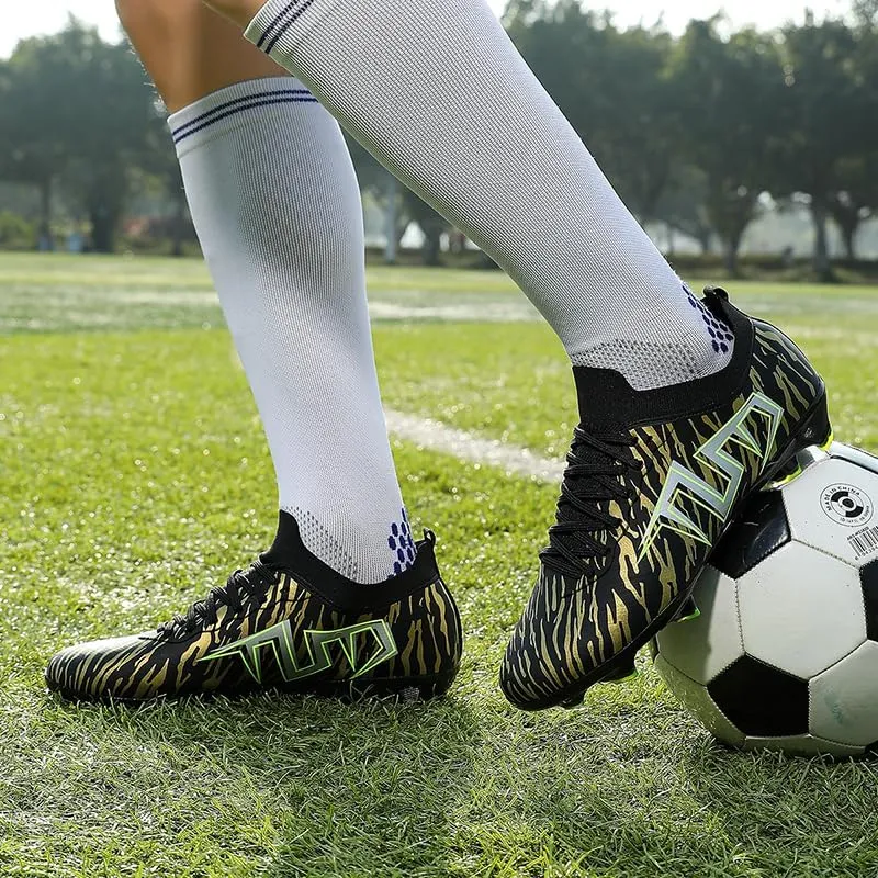 Men's Low Top AG/FG Football Sports Soccer Cleats Professional Training Shoes Non-Slip Wear Resistant Football Shoes Outdoor Indoor Futsal TF Turf Cleats