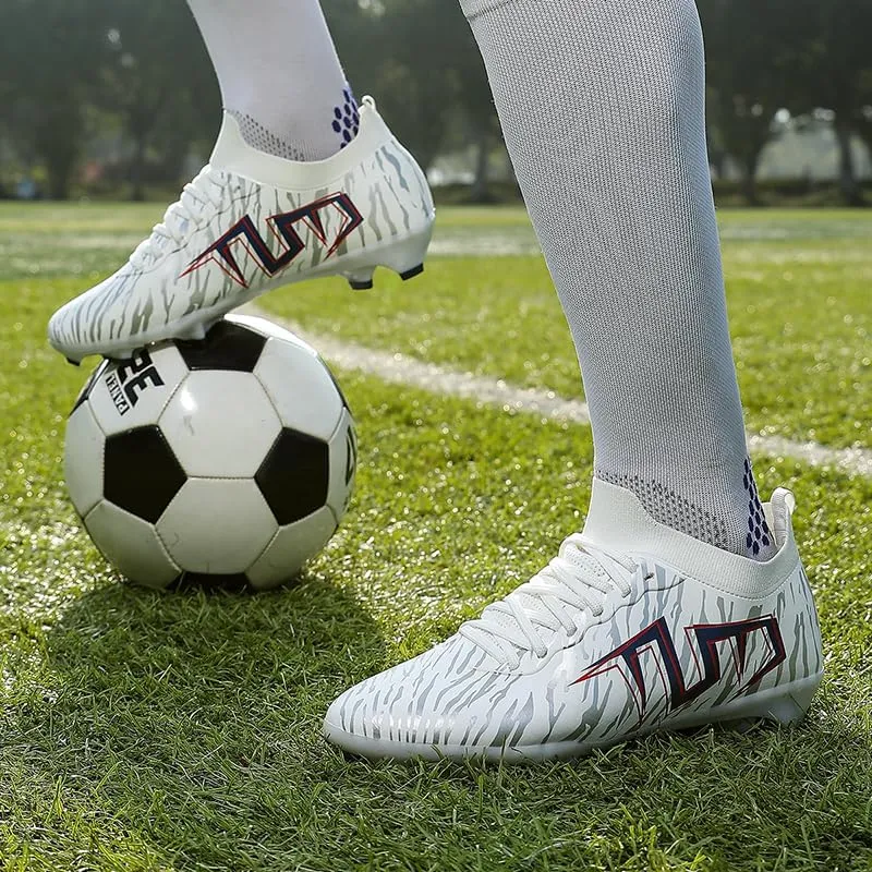 Men's Low Top AG/FG Football Sports Soccer Cleats Professional Training Shoes Non-Slip Wear Resistant Football Shoes Outdoor Indoor Futsal TF Turf Cleats