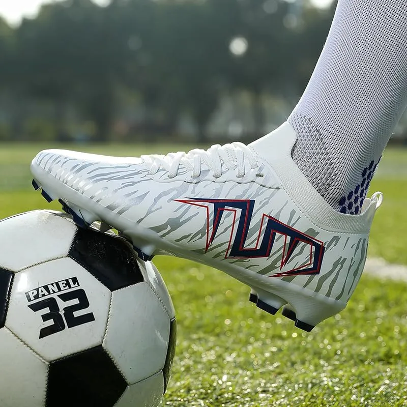 Men's Low Top AG/FG Football Sports Soccer Cleats Professional Training Shoes Non-Slip Wear Resistant Football Shoes Outdoor Indoor Futsal TF Turf Cleats
