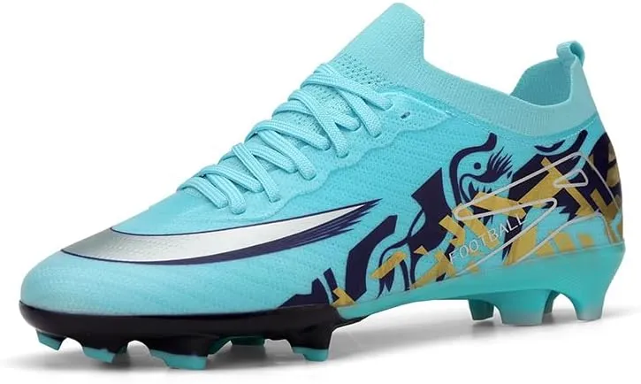 Men's Low Top AG/FG Football Sports Soccer Cleats Professional Training Shoes Non-Slip Wear Resistant Football Shoes Outdoor Indoor Futsal TF Turf Cleats