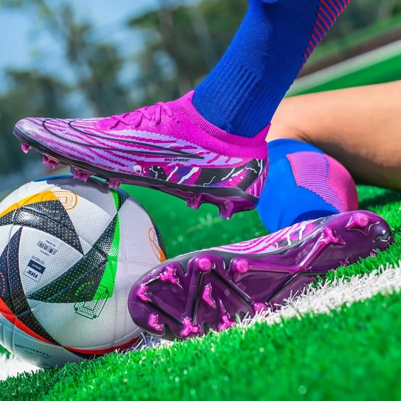 Men's Low Top AG/FG Football Sports Soccer Cleats Professional Training Shoes Non-Slip Wear Resistant Football Shoes Outdoor Indoor Futsal TF Turf Cleats
