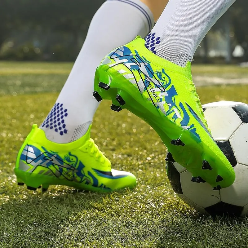 Men's Low Top AG/FG Football Sports Soccer Cleats Professional Training Shoes Non-Slip Wear Resistant Football Shoes Outdoor Indoor Futsal TF Turf Cleats