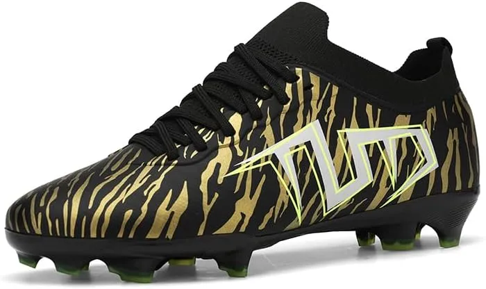 Men's Low Top AG/FG Football Sports Soccer Cleats Professional Training Shoes Non-Slip Wear Resistant Football Shoes Outdoor Indoor Futsal TF Turf Cleats