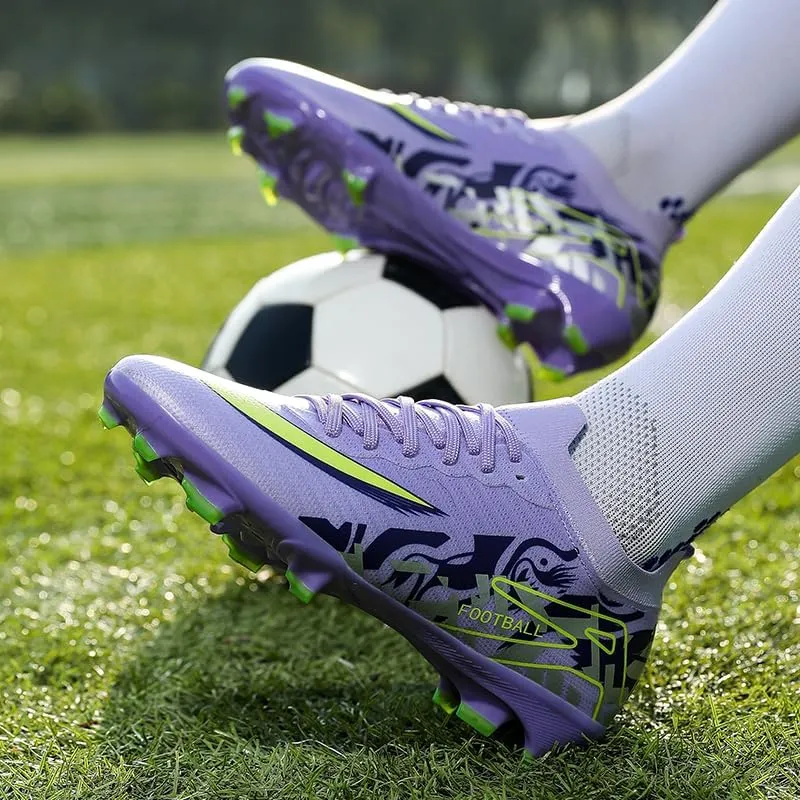 Men's Low Top AG/FG Football Sports Soccer Cleats Professional Training Shoes Non-Slip Wear Resistant Football Shoes Outdoor Indoor Futsal TF Turf Cleats