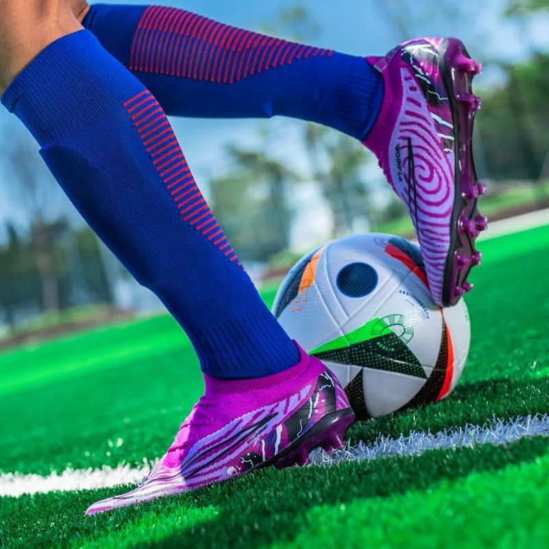 Men's Low Top AG/FG Football Sports Soccer Cleats Professional Training Shoes Non-Slip Wear Resistant Football Shoes Outdoor Indoor Futsal TF Turf Cleats
