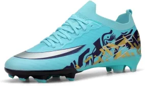 Men's Low Top AG/FG Football Sports Soccer Cleats Professional Training Shoes Non-Slip Wear Resistant Football Shoes Outdoor Indoor Futsal TF Turf Cleats