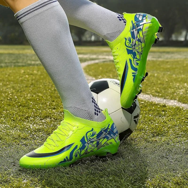 Men's Low Top AG/FG Football Sports Soccer Cleats Professional Training Shoes Non-Slip Wear Resistant Football Shoes Outdoor Indoor Futsal TF Turf Cleats