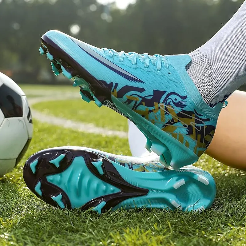 Men's Low Top AG/FG Football Sports Soccer Cleats Professional Training Shoes Non-Slip Wear Resistant Football Shoes Outdoor Indoor Futsal TF Turf Cleats
