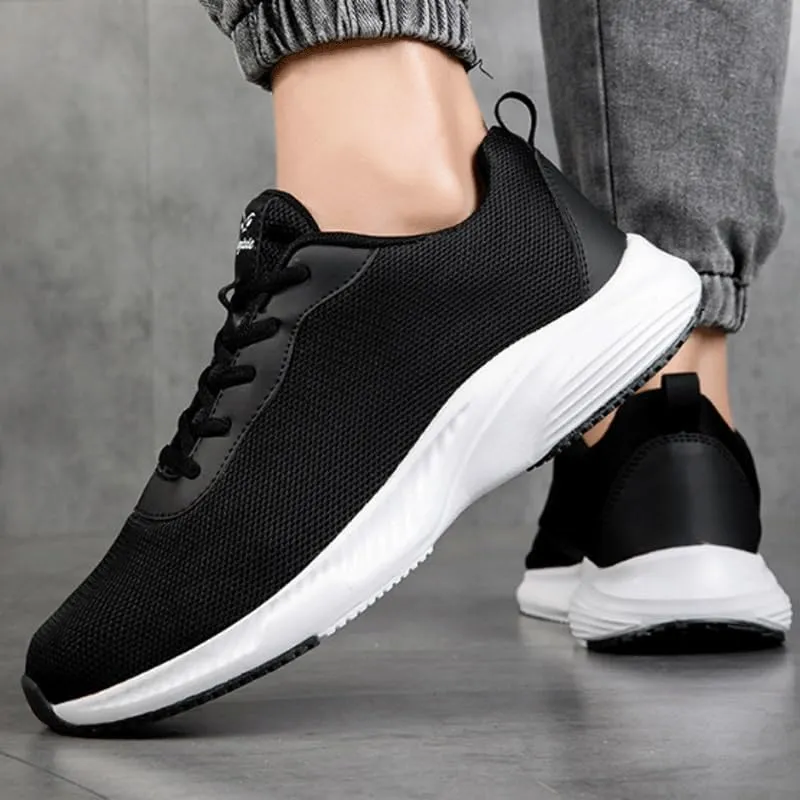 Men's Mesh Oxfords Sneakers Business Casual Comfortable Walking Shoes Lightweight Walking Running Sneaker for Men