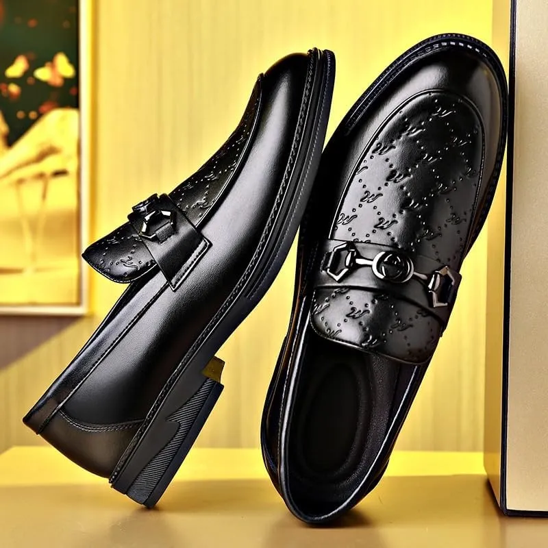 Mens Oxford Men's Slip-On Pointed Toe Dress Shoes Casual Driving Loafers Shoes Patent Leather Loafers Shoes Non-Slip Penny Formal Tuxedo Shoes Business Party Leather Shoes Dress Shoes(10)