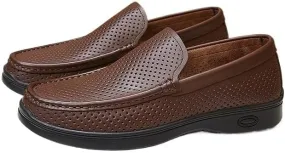 Mens Oxfords Lightweight Casual Walking Shoes Mesh Slip On Fashion Walking Dress Sneakers Work Breathable Soft Sole