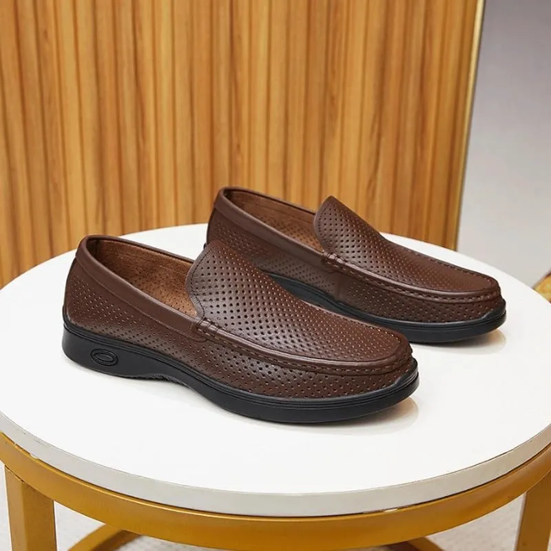 Mens Oxfords Lightweight Casual Walking Shoes Mesh Slip On Fashion Walking Dress Sneakers Work Breathable Soft Sole