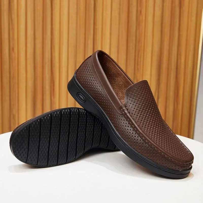 Mens Oxfords Lightweight Casual Walking Shoes Mesh Slip On Fashion Walking Dress Sneakers Work Breathable Soft Sole