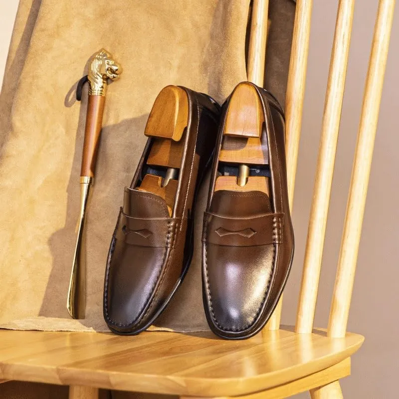 Mens Oxfords Shoes Slip On Classic Fashion Casual Dress Business Shoeightweight E Walking Shoes Comfortable Walking Loafers
