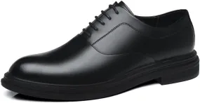 Men's Patent Leather Lace Up Dress Shoes Mens Formal Business Pointed Toe Oxfords Shoes Modern Casual Non Slip Business Work Formal Shoes(7.5)
